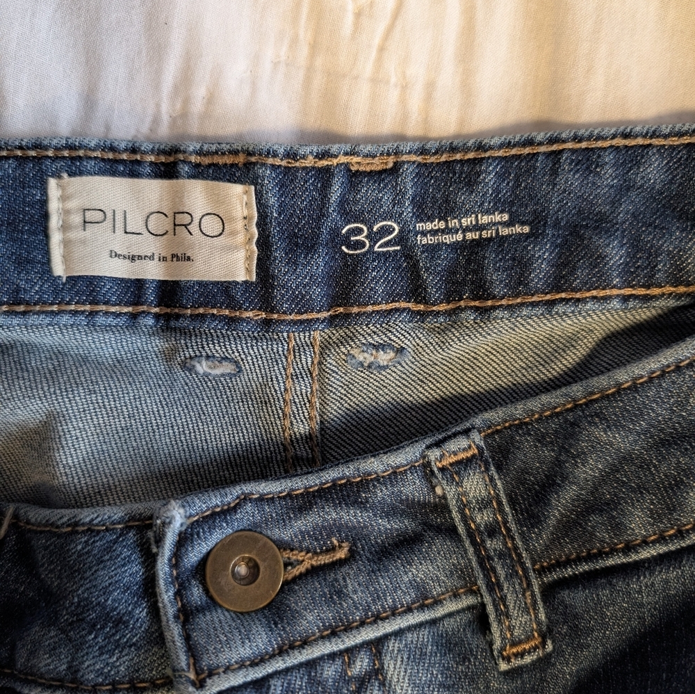 The Francais Mid Rise Cuffed Jeans By Pilcro Size 32 - Picture 13 of 16